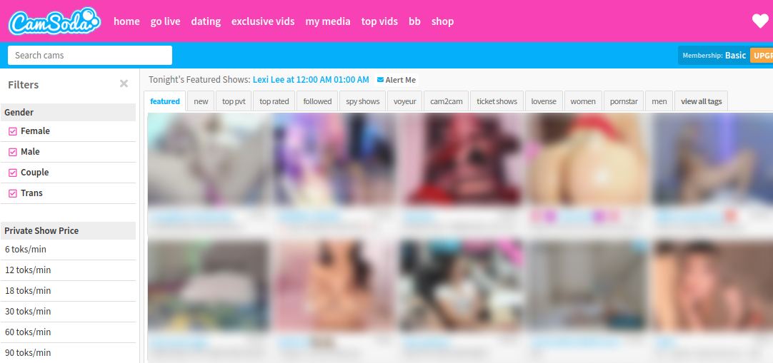 CamSoda mit Cam Girls