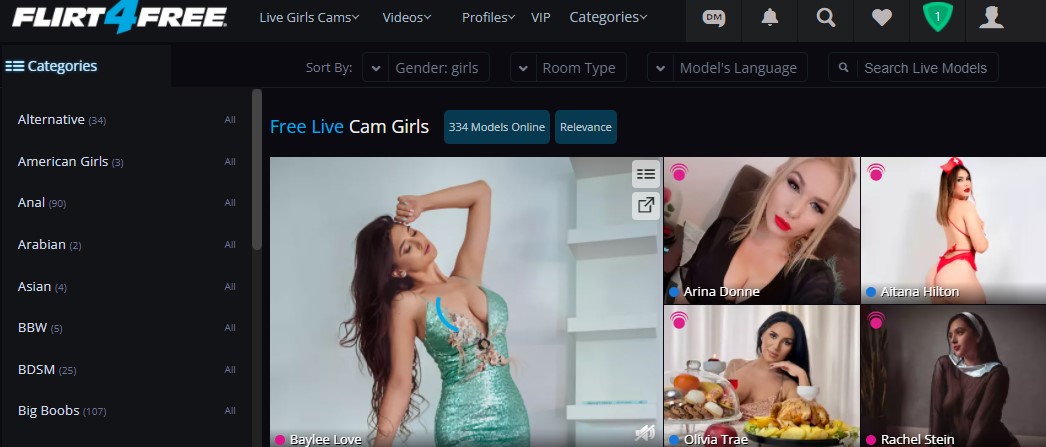 Flirt4free mit Cam Girls