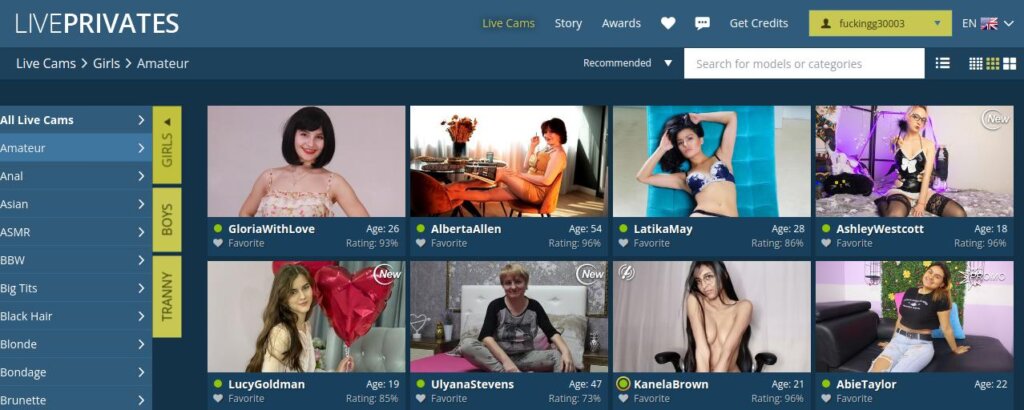 LivePrivates Sex Cams - Main Page
