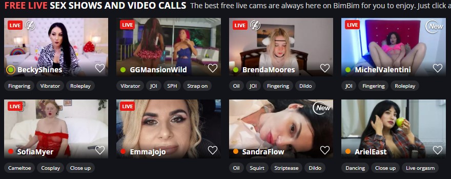 Screenshot BimBim Live-Cam-Girls